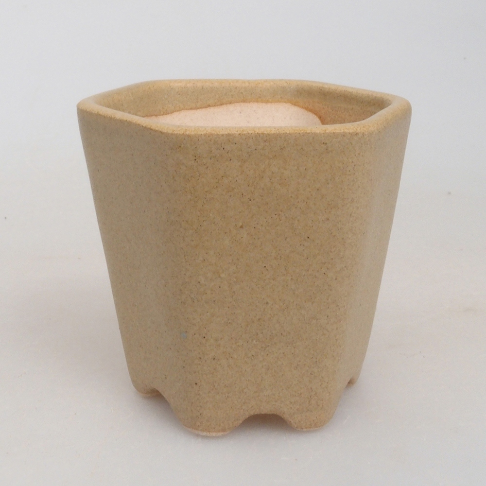 Mini cuenco bonsái 5 x 5 x 5 cm, marrón