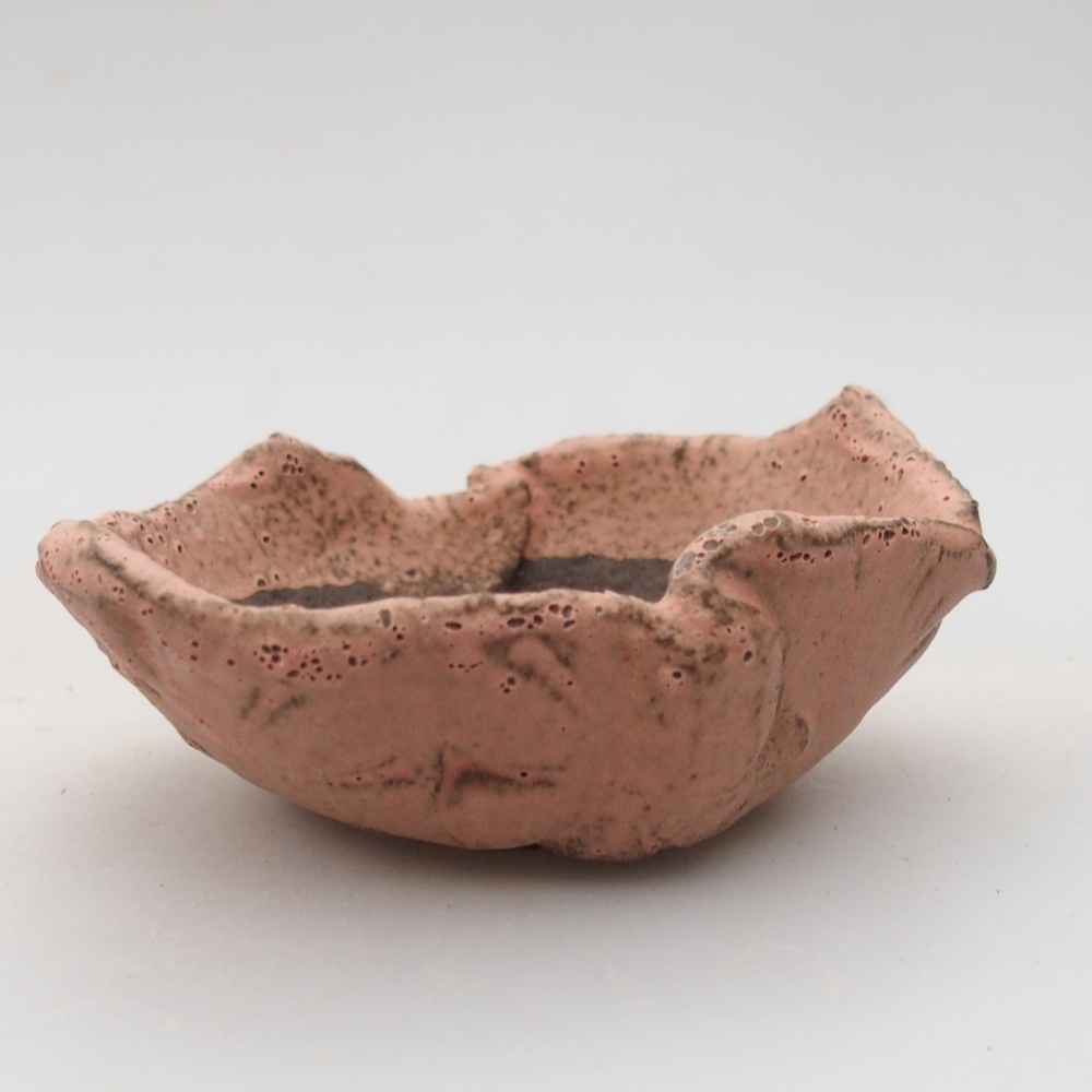 Concha de cerámica 9 x 7,5 x 4 cm , color rosa