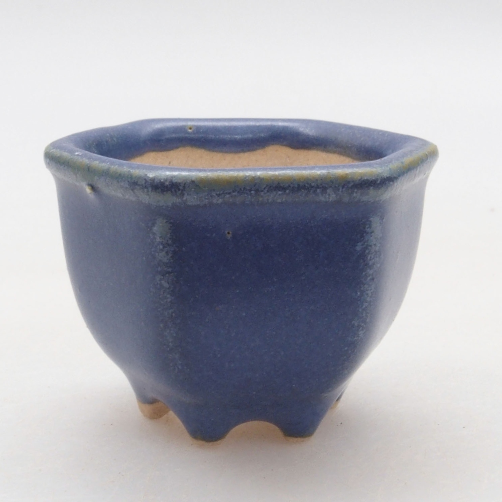 Cuenco mini bonsái 4 x 3,5 x 3 cm, color azul