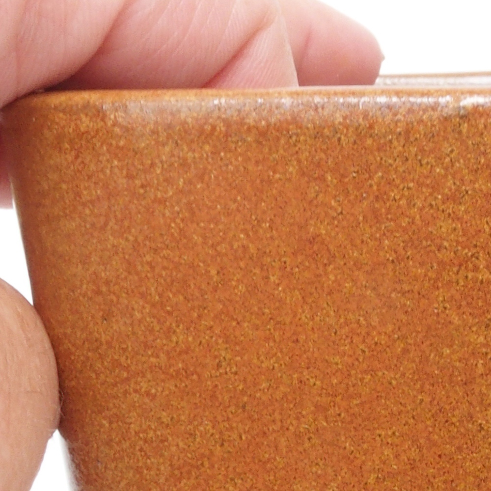 Cuenco bonsái de cerámica 13 x 13 x 13,5 cm, marrón