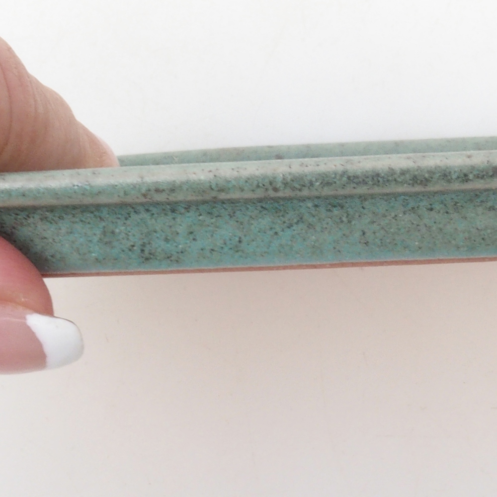 Platillo de cerámica H03 - 17 x 12,5 x 1 cm - verde