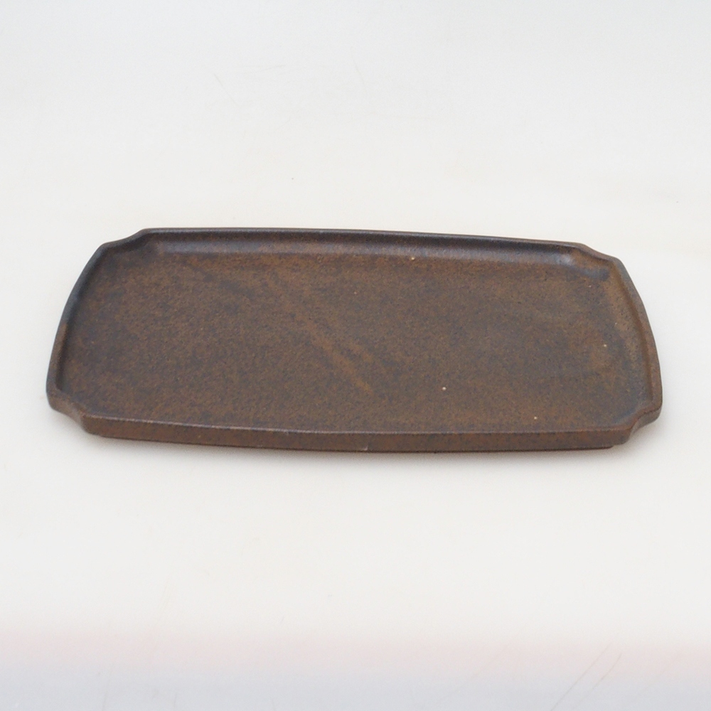 Cuenco de cerámica H07 - 28 x 19 x 1,5 cm - marrón