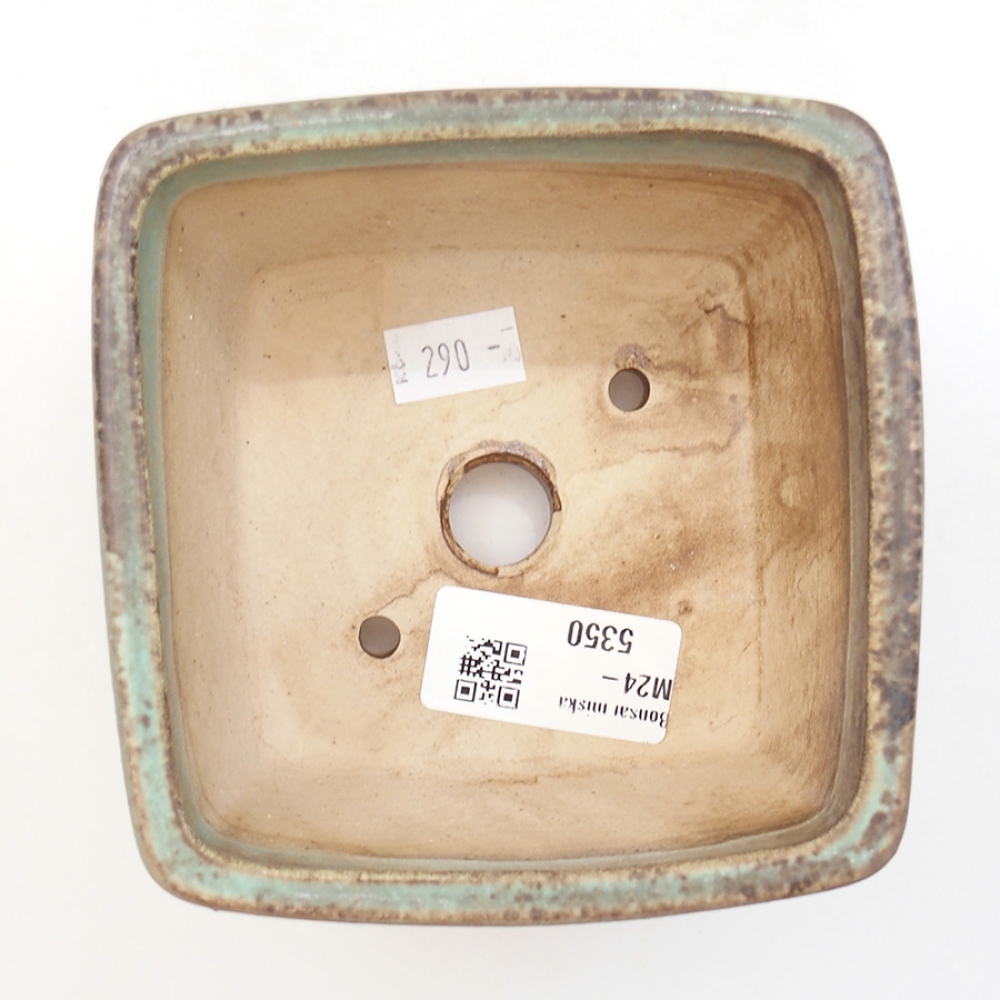 Cuenco bonsái de cerámica 11 x 11 x 7 cm, verde