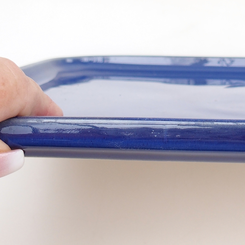 Cuenco de cerámica H07 - 28 x 19 x 1,5 cm - marrón