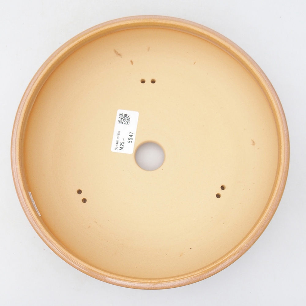 Cuenco bonsái de cerámica 22,5 x 22,5 x 6 cm, rosa