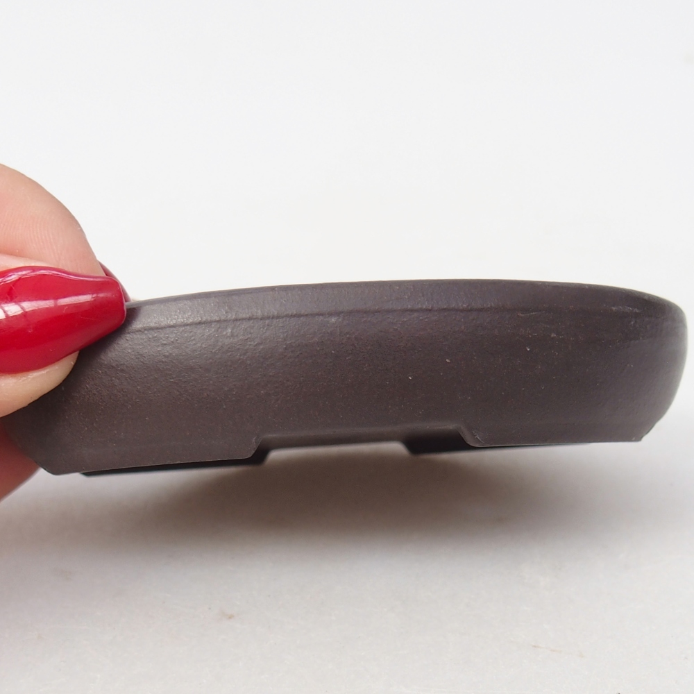 Cuenco mini bonsái 9 x 7,5 x 2 cm, marrón