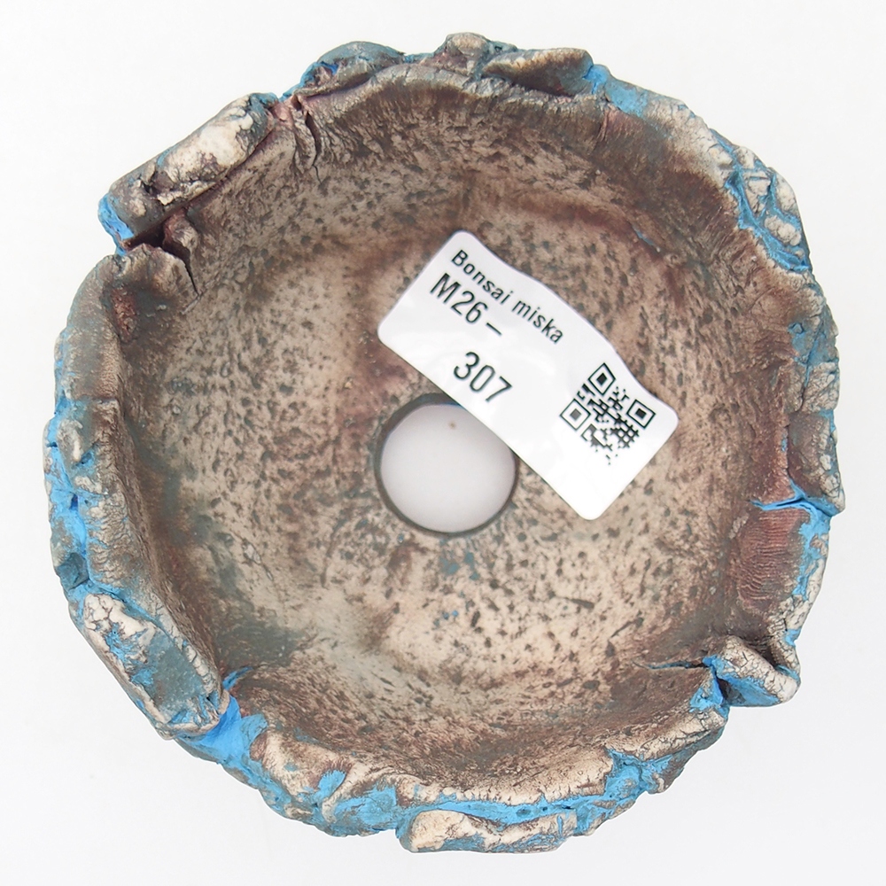 Concha de cerámica 9 x 9 x 5,5 cm , color azul