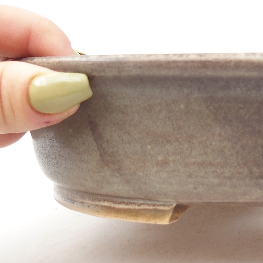 Cuenco bonsái de cerámica 21 x 19 x 5 cm, verde