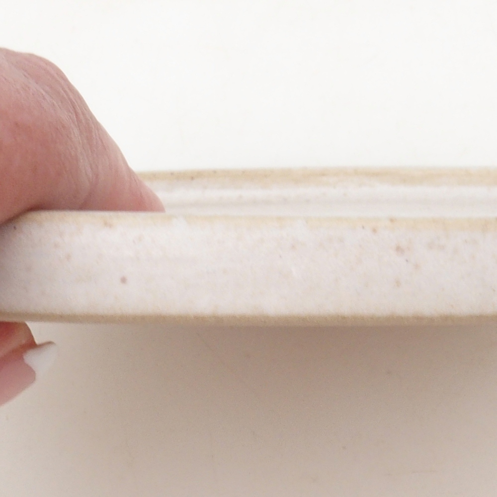 Consola redonda para bonsái D7-S - 16 x 16 x 1 cm - beige