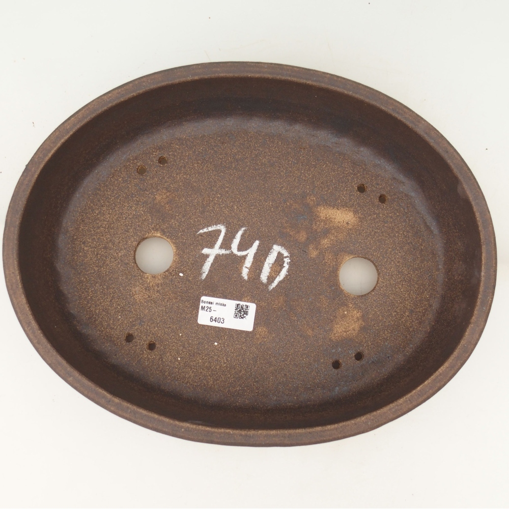 Cuenco bonsái 32 x 25 x 8 cm , color marrón