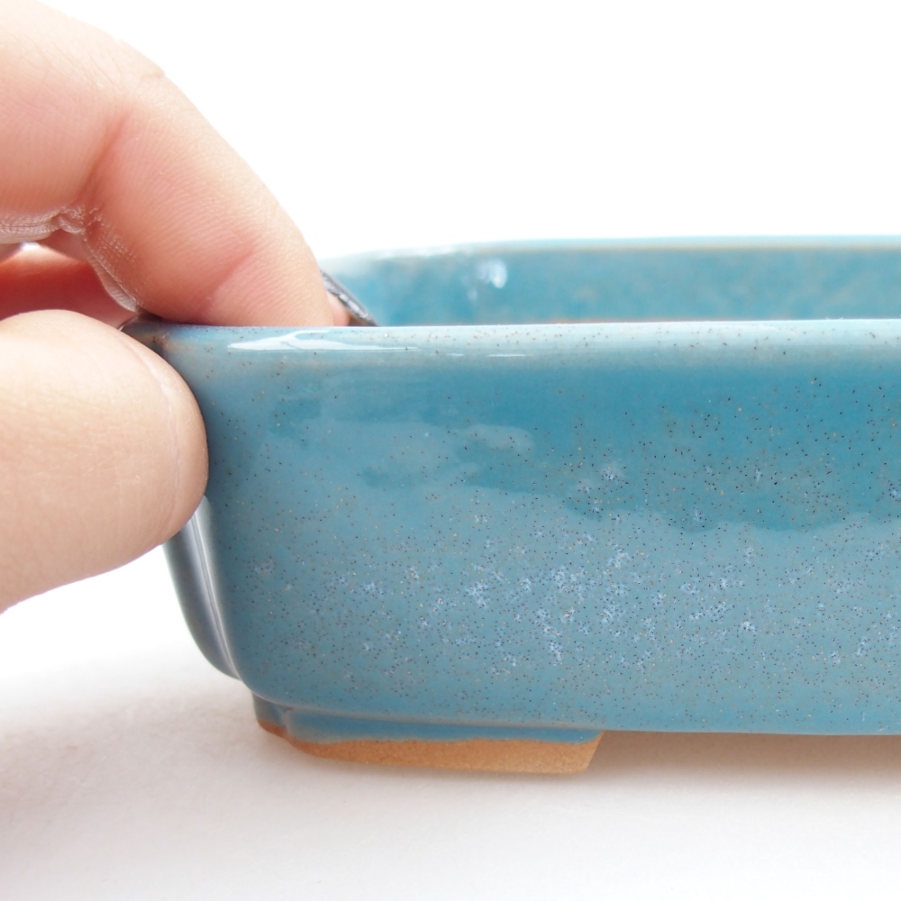 Cuenco bonsái de cerámica 22 x 17 x 5 cm, verde