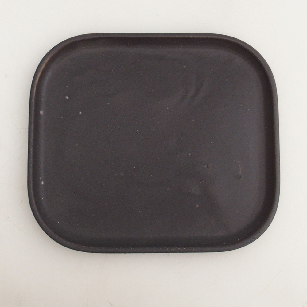 Cuenco bonsái + platillo H36 - 17 x 15 x 7,5 cm - marrón