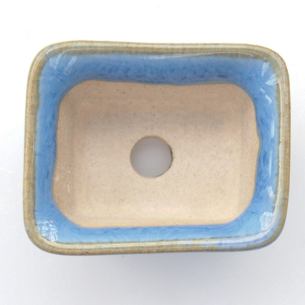 Mini cuenco bonsái 3 x 2,5 x 2 cm, color azul