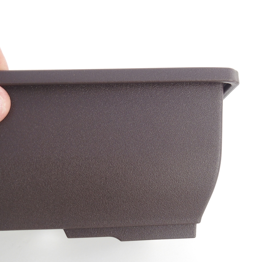 Bol de plástico MP-14 23,5 x 18,5 x 8 cm color Marrón