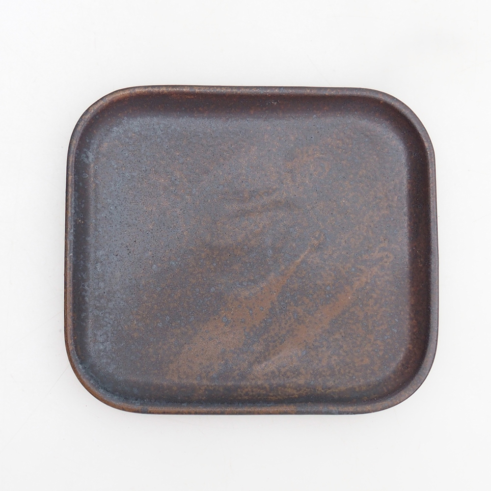 Cuenco bonsái + platillo H11 - 11,5 x 10 x 4 cm - verde