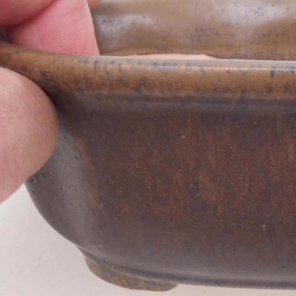 Cuenco bonsái H32 - 13 x 10 x 5,5 cm - marrón