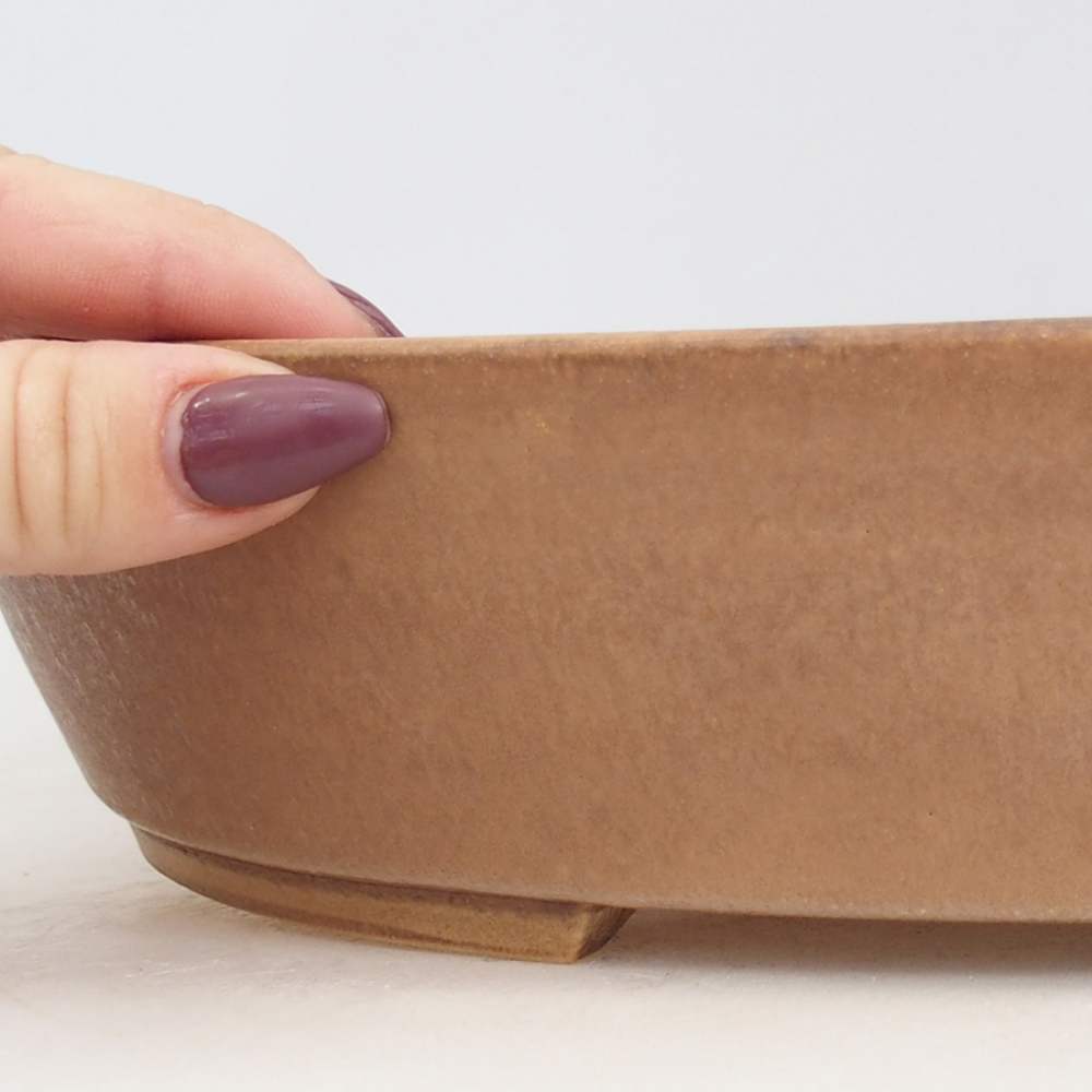 Cuenco bonsái de cerámica 32 x 28 x 6 cm, rosa