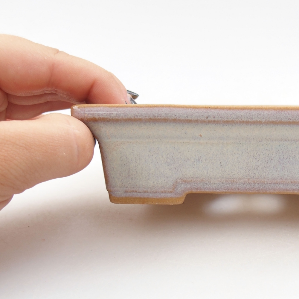 Cuenco bonsái de cerámica 22 x 17 x 5 cm, verde