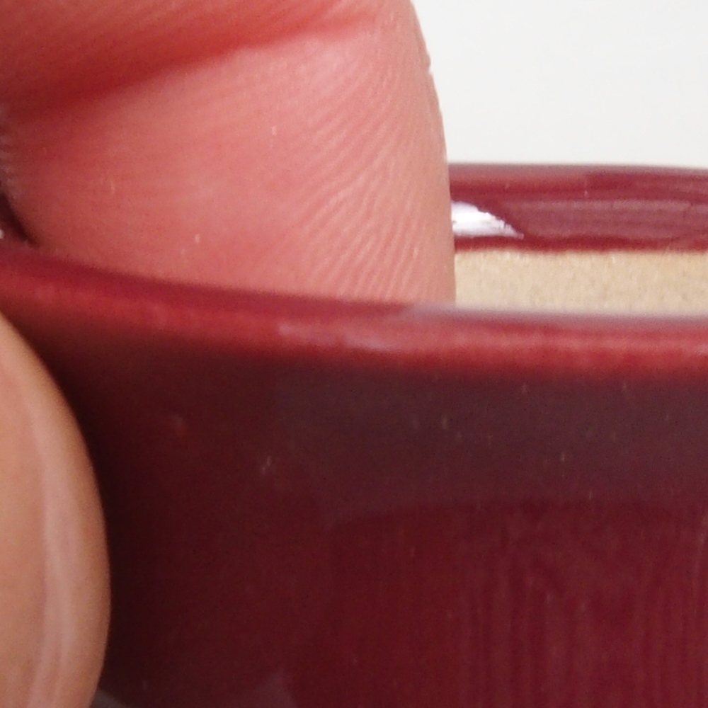 Cuenco mini bonsái 4,5 x 4,5 x 2,5 cm, burdeos