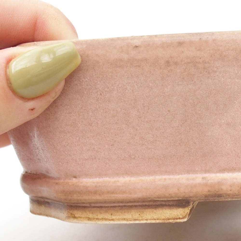 Cuenco bonsái de cerámica 17 x 14,5 x 5 cm, rosa