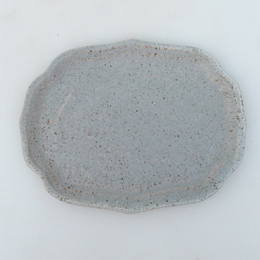 Cuenco bonsai + platillo H51 - 18x14x5 cm - beige