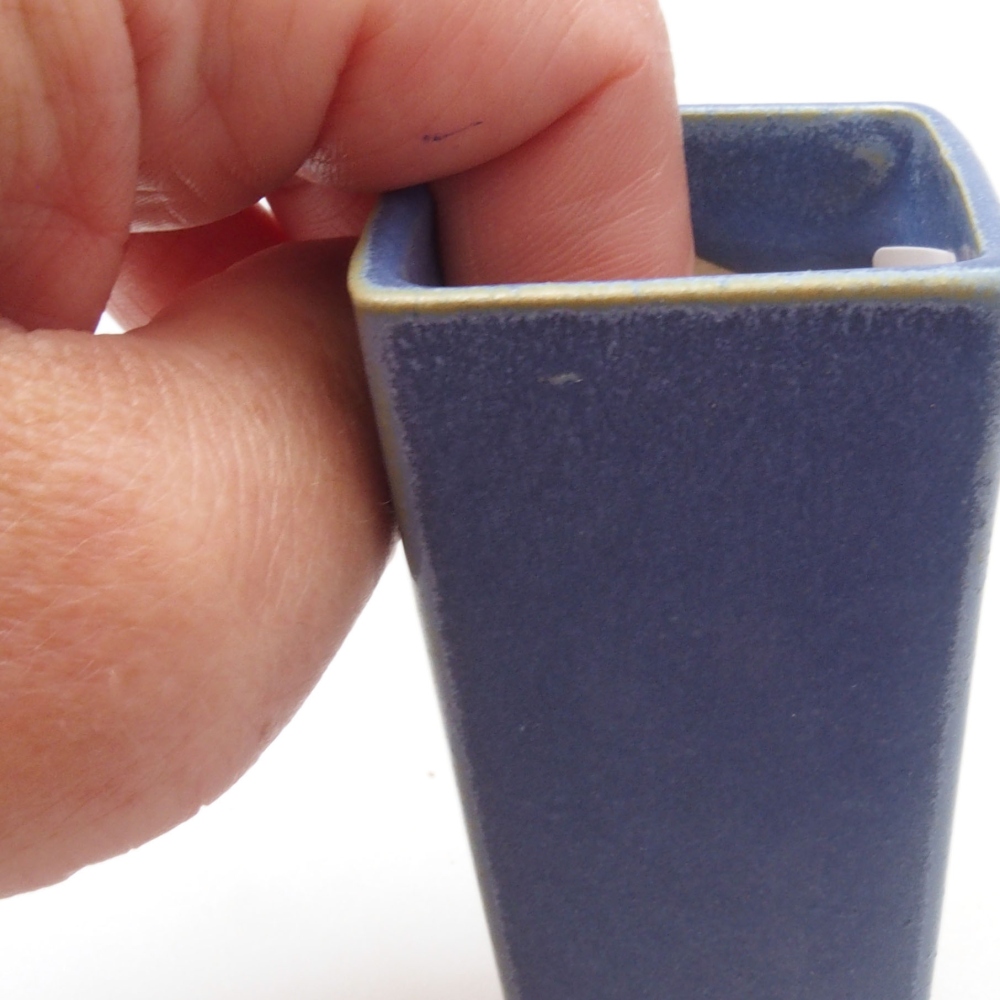 Mini cuenco bonsái 4 x 4 x 8,5 cm, color azul