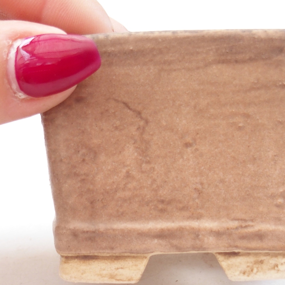 Cuenco bonsái de cerámica 6 x 6 x 4,5 cm, rosa