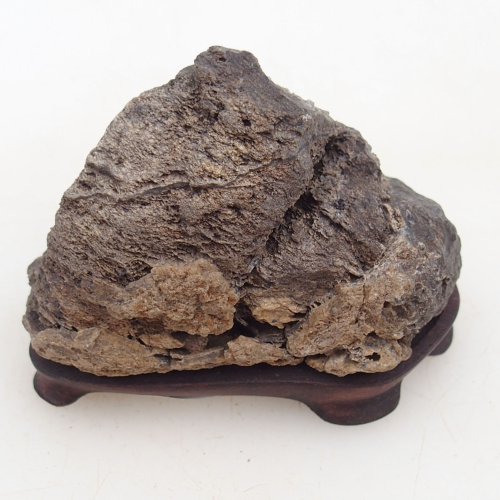 Suiseki - Piedra con DAI (base de madera)