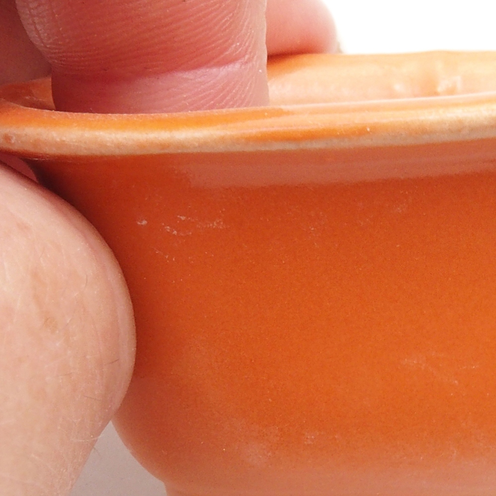Mini cuenco bonsái 7 x 6 x 3,5 cm, naranja