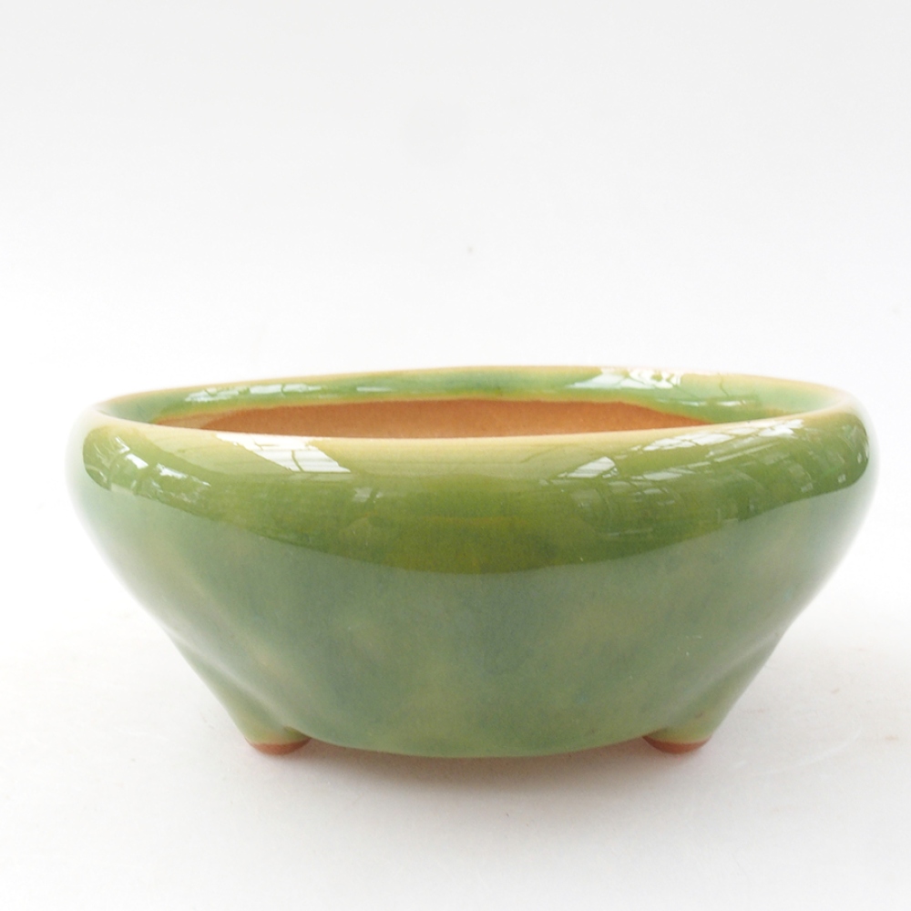 Cuenco bonsái de cerámica 11 x 11 x 5 cm, verde