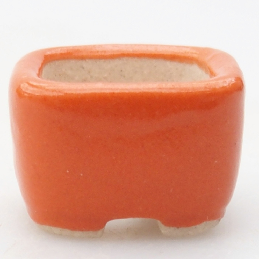 Mini cuenco bonsái 2 x 2 x 1,5 cm, naranja