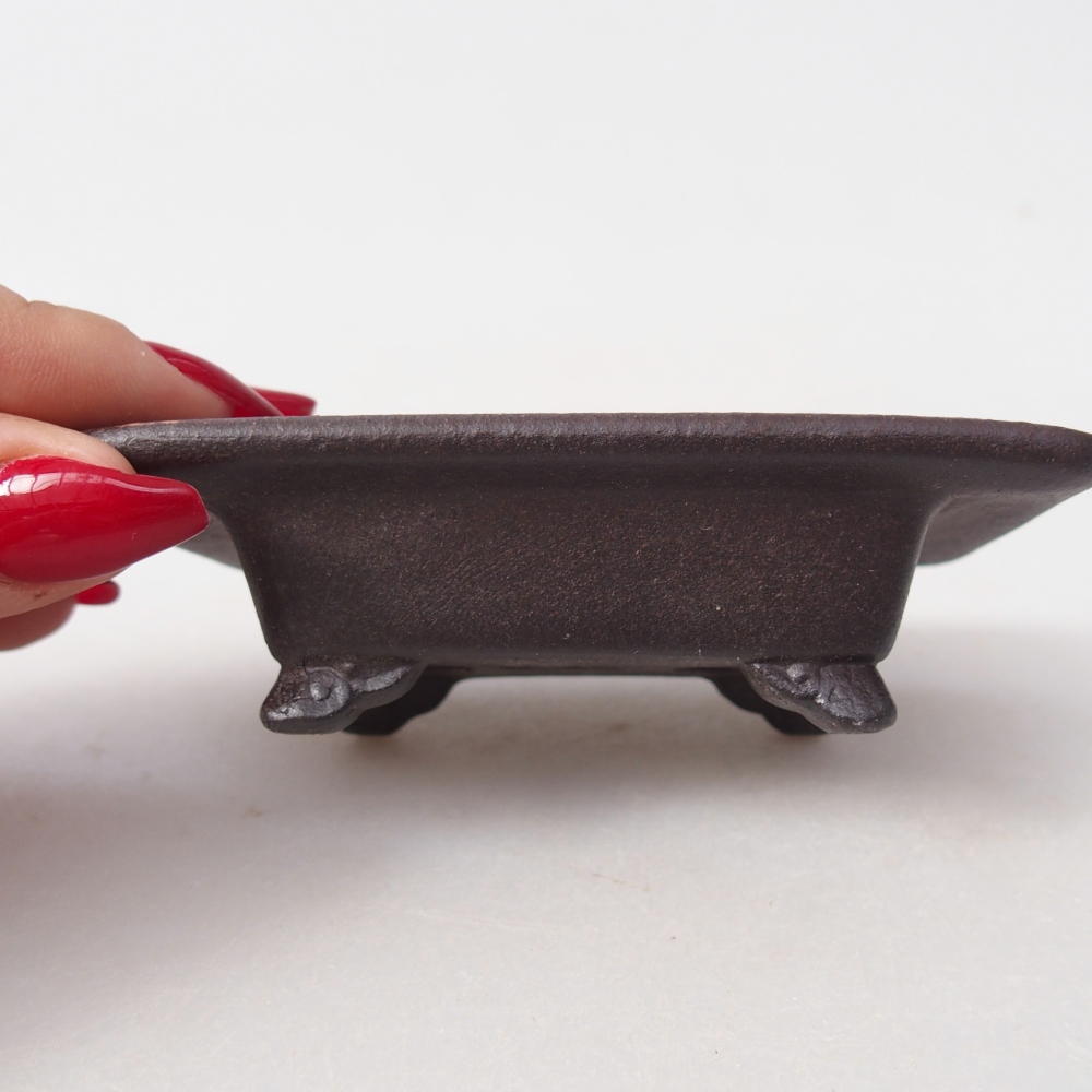 Cuenco mini bonsái 9,5 x 6,5 x 3 cm, marrón