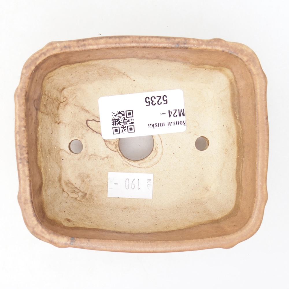 Cuenco bonsái de cerámica 10,5 x 8,5 x 4 cm, rosa