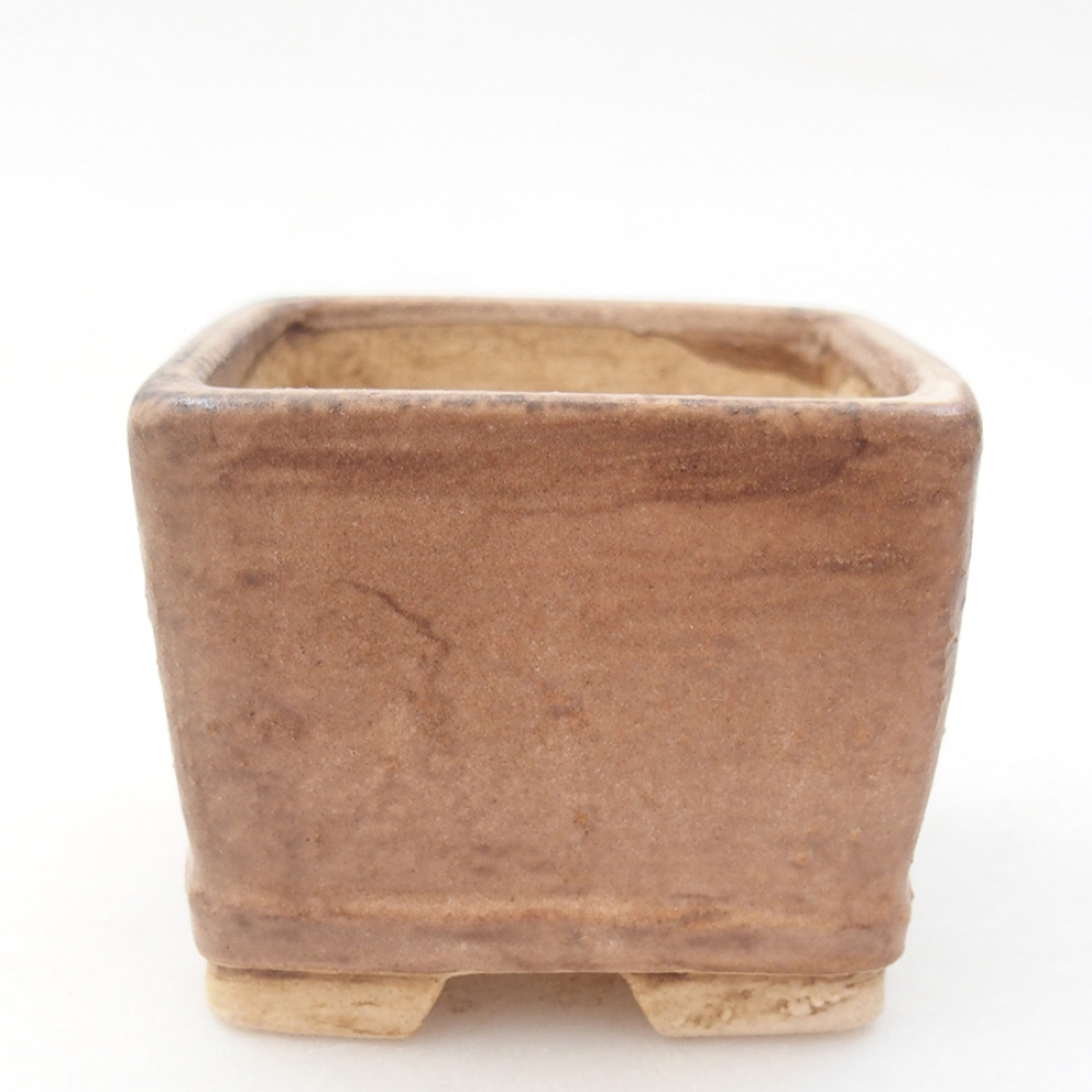 Cuenco bonsái de cerámica 6 x 6 x 4,5 cm, rosa