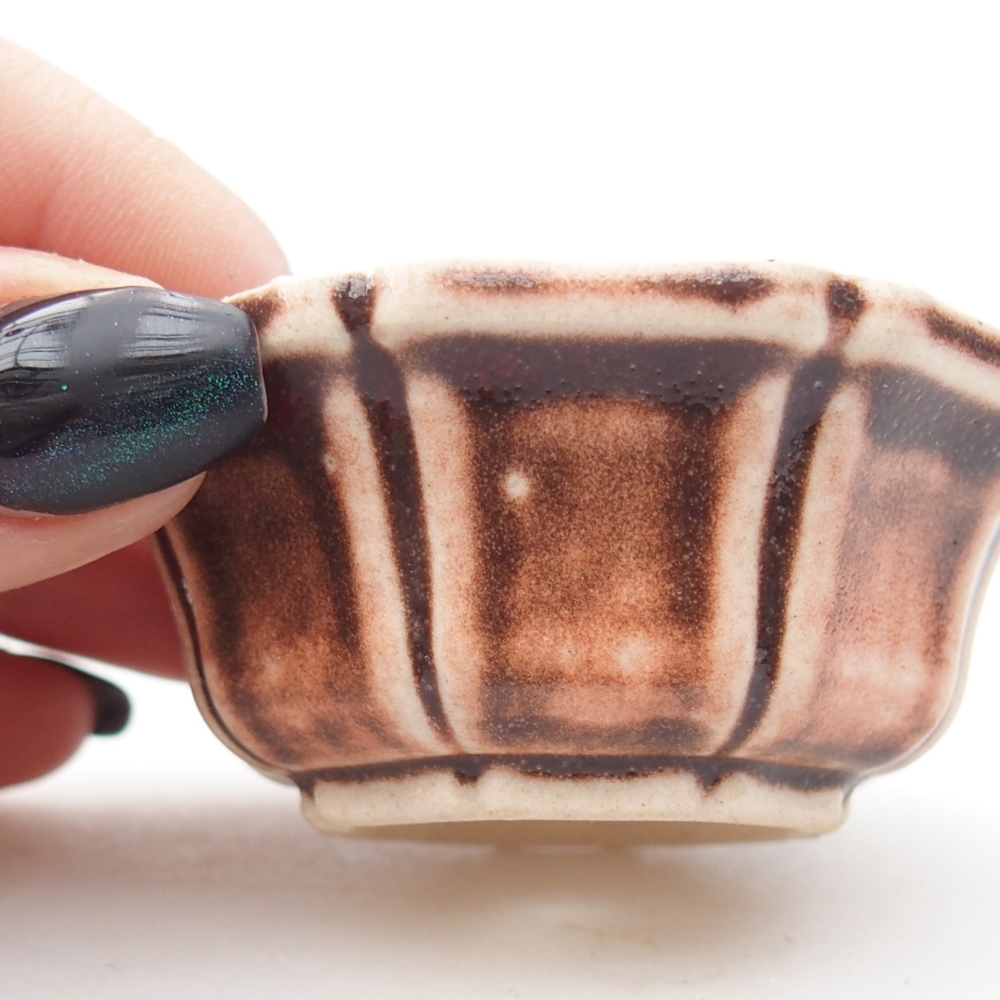 Cuenco mini bonsái 6 x 6 x 3 cm, rosa