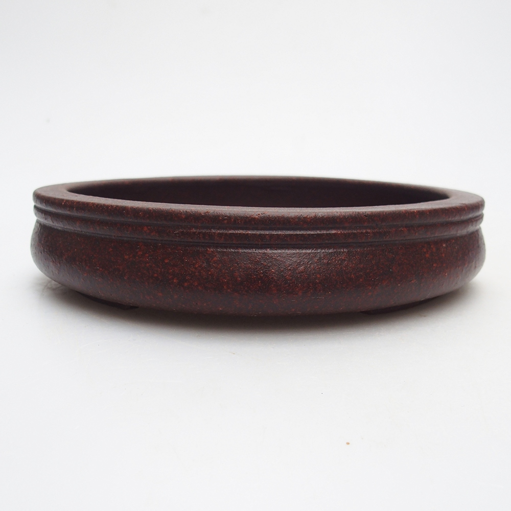 Cuenco 16 x 16 x 3,5 cm marrón-rojo