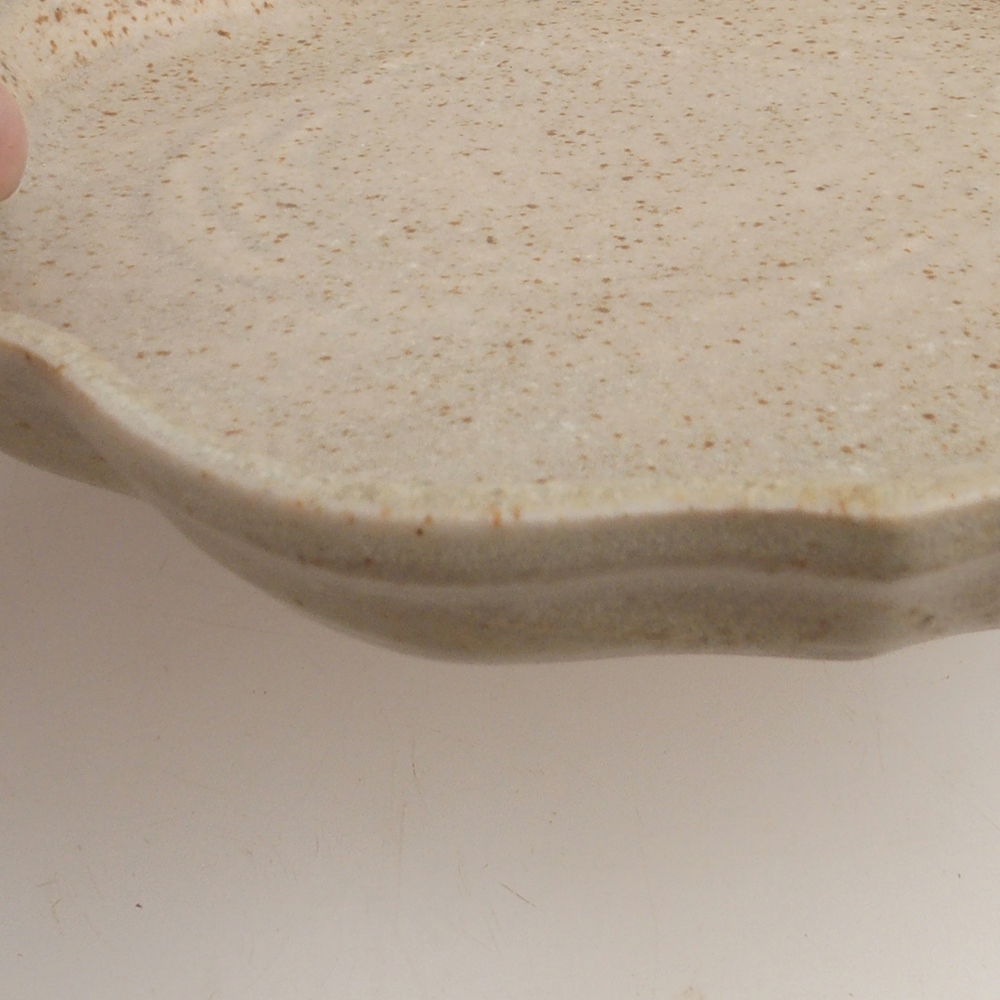 Cuenco de cerámica H06 - 14 x 14 x 1,5 cm - beige