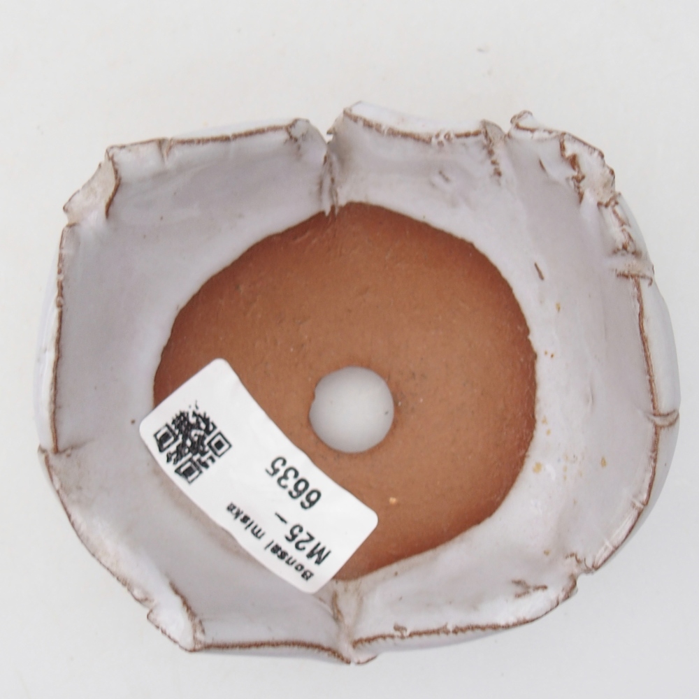 Concha de cerámica 9 x 8 x 5 cm , color blanco