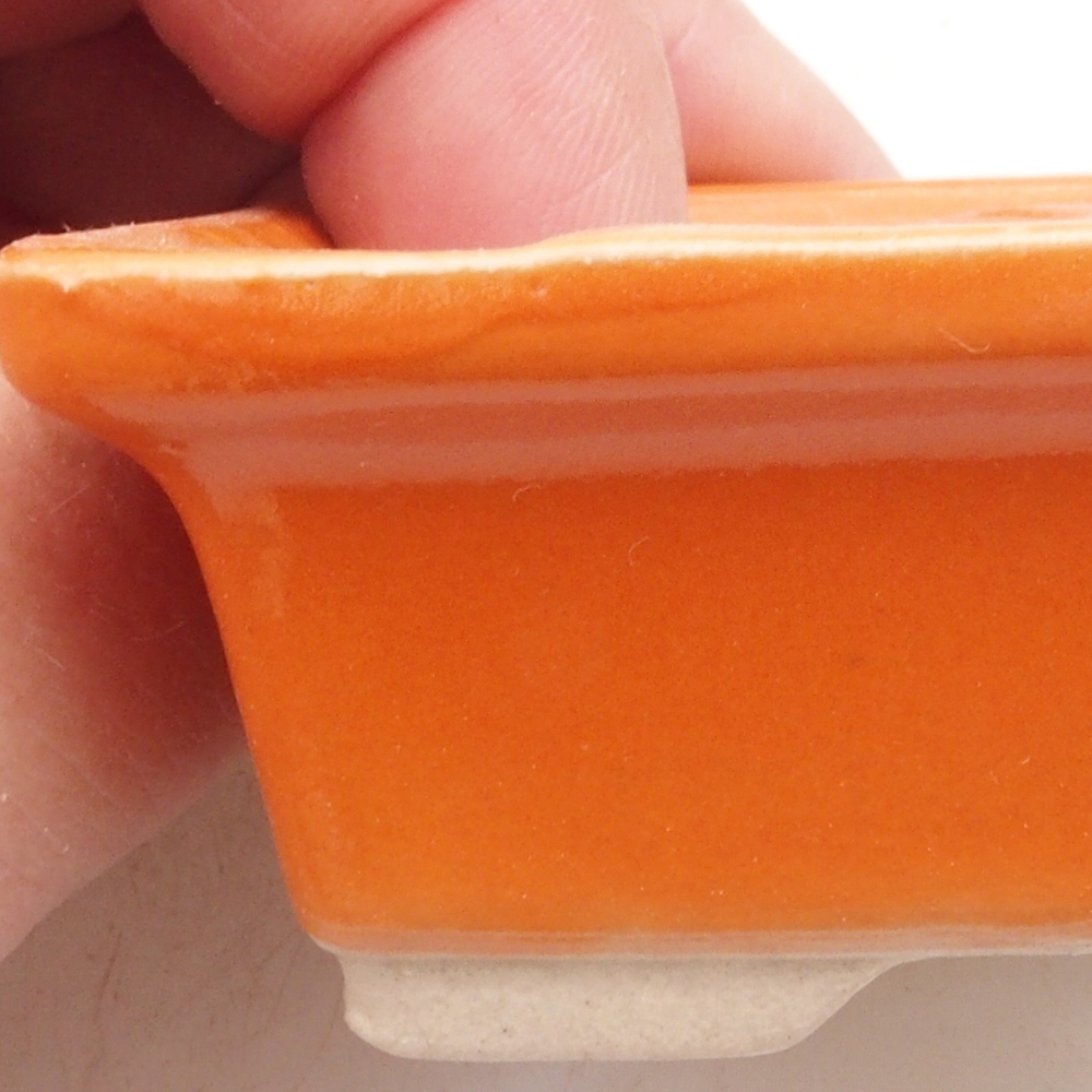 Mini cuenco bonsái 7,5 x 6 x 2,5 cm, naranja