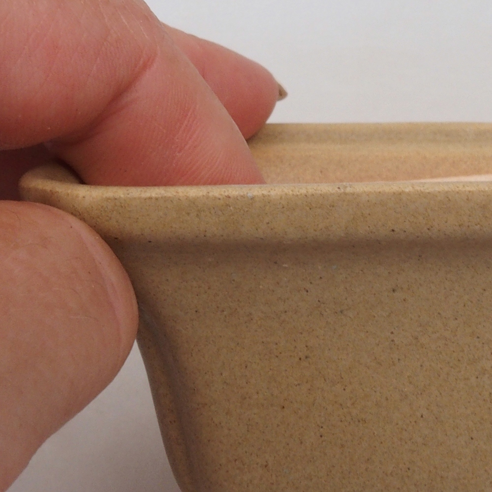 Cuenco mini bonsái 7,5 x 7,5 x 4,5 cm, marrón