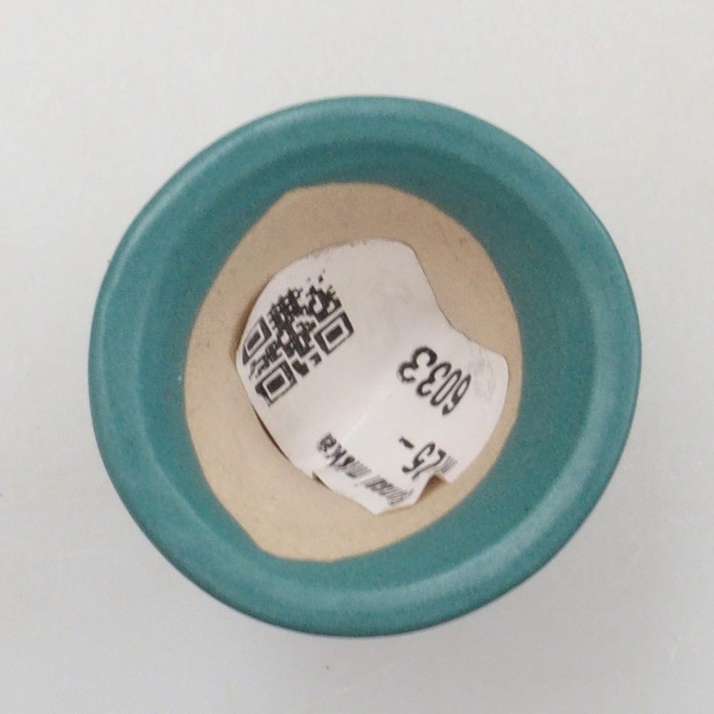 Cuenco bonsái de cerámica 6,5 x 5,5 x 4 cm, color azul