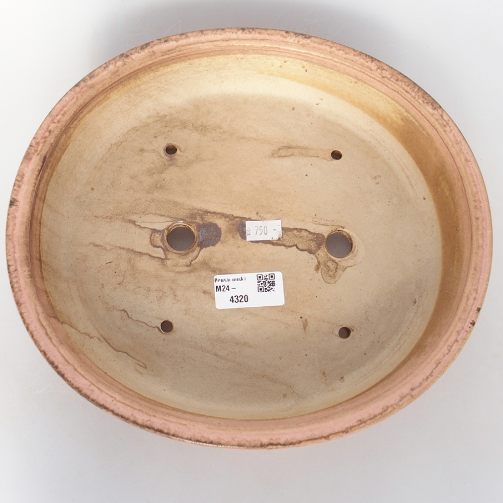 Cuenco bonsái de cerámica 28 x 24 x 6 cm, rosa