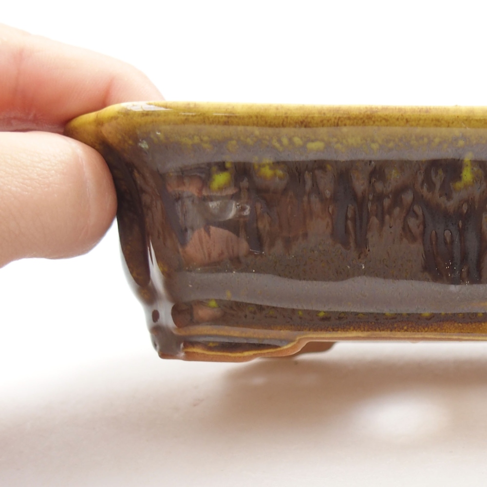 Cuenco bonsái de cerámica 22 x 17 x 5 cm, verde