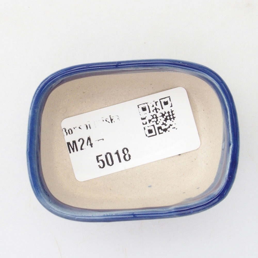 Cuenco mini bonsái 5,5 x 4 x 2,5 cm, color azul