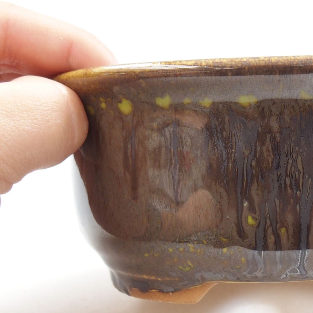 Cuenco bonsái de cerámica 22 x 17 x 5 cm, verde