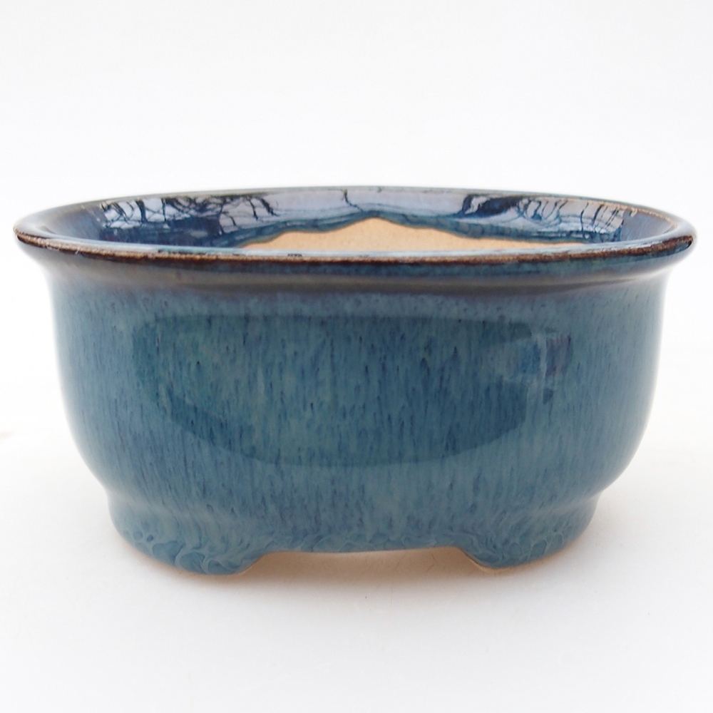 Cuenco mini bonsái 9,5 x 8 x 4,5 cm, color azul