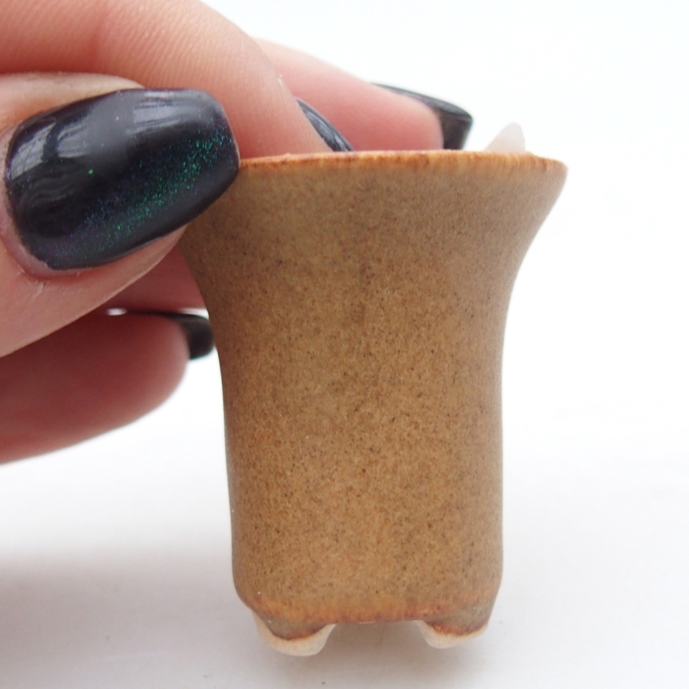 Cuenco mini bonsái 3 x 3 x 3,5 cm, marrón