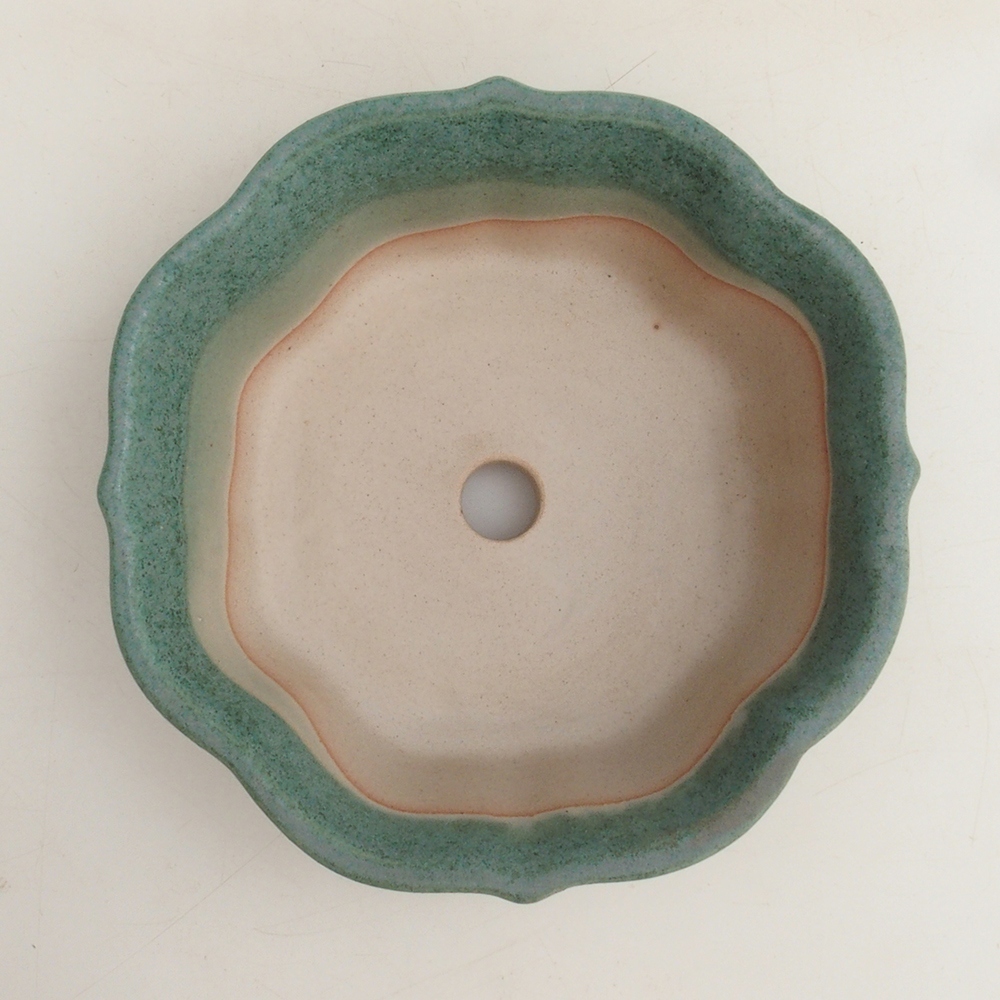 Cuenco bonsái H06 - 14,5 x 14,5 x 5 cm - verde
