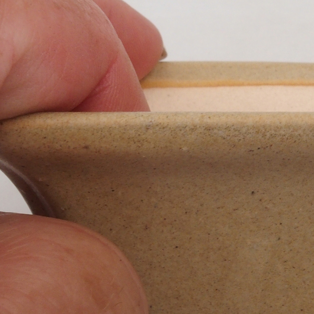 Cuenco mini bonsái 7,5 x 7,5 x 4,5 cm, marrón