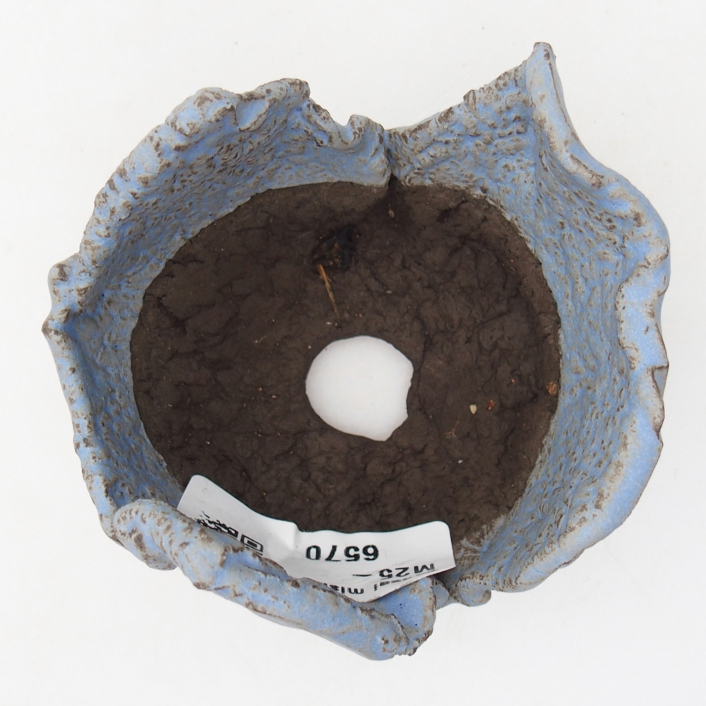 Concha de cerámica 7 x 8 x 5,5 cm , color azul